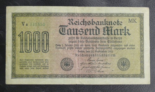 Billet allemagne 1922 - billet, d'allemagne