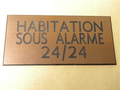 Plaque gravée habitation - plaque, sous