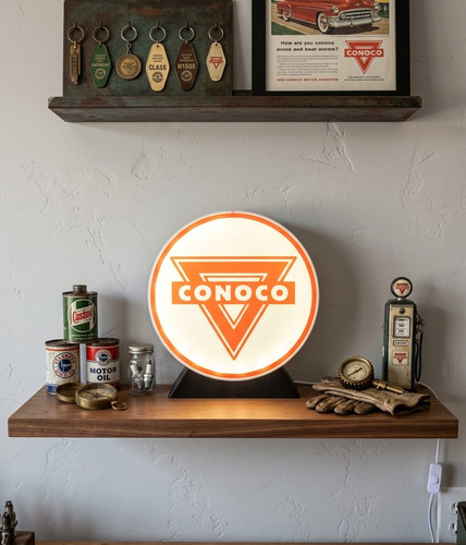 Enseigne conoco lumineuse - conoco,
