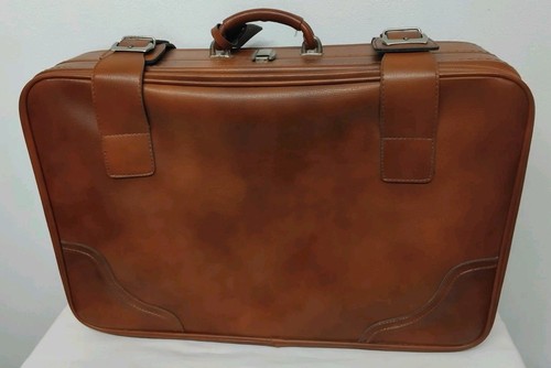 Ancienne grande valise cuir - ancienne,