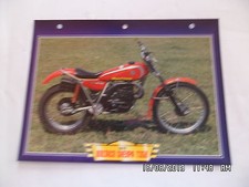 CARTE FICHE MOTO 1975 BULTACO SHERPA T350