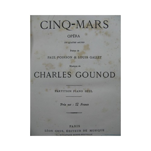 Gounod charles cinq - gounod, mars