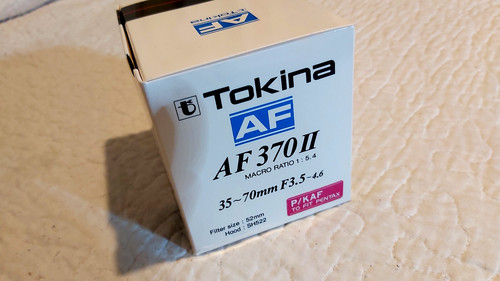 Objectif tokina 370 pour - tokina, ii