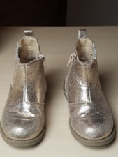 Bottines * Nini et Girls - Mode Fille-Taille 26- Pailleté Or-Occasion Bon état