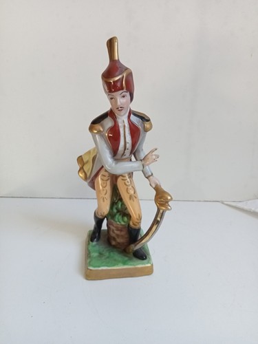 Statuette soldat prcelaine - en,