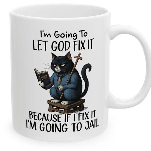 Funny cat mug - mug,, it