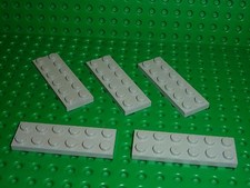 5 x Plaque plate 2 x 6 Oldgray LEGO plate ref 3795 / Set 6075/375/9609/6952/924.