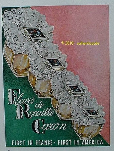 Publicite caron parfum fleurs - parfum,