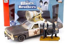 1:18 Auto World 1974 Dodge Monaco Blues Mobile Avec Loud Haut-Parleur Frères