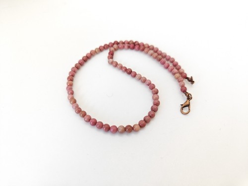 Collier rhodonite rose - , 40