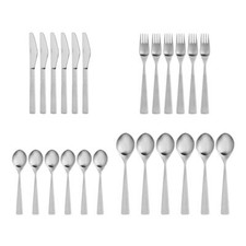 Stelton Maya 2000 Lot Couvert 24 Pièces Couverts de Table 18/8 Inox. Alu. Poli