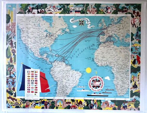 Affiche tourisme paquebot - affiche,