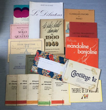 319 - Lot livres de musique et chanson Solfège Piano Chant Récitations