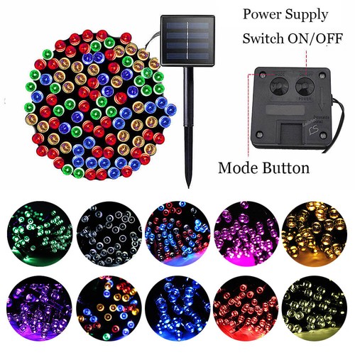 Solar powered string - string, lights