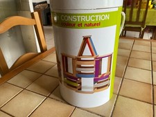 JEU DE CONSTRUCTION EN BOIS - JEU DE PLANCHETTES - Baril de 258 pièces - Gifi