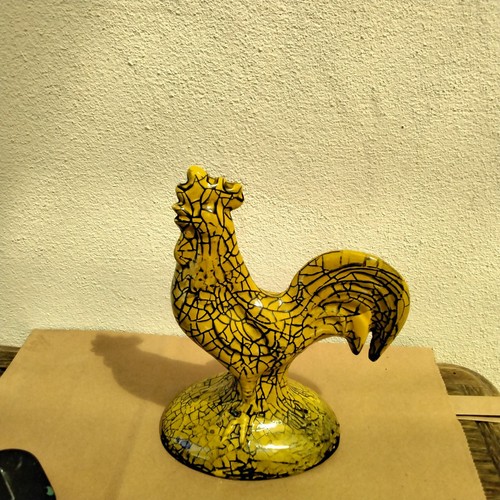 Coq art déco faience - coq,