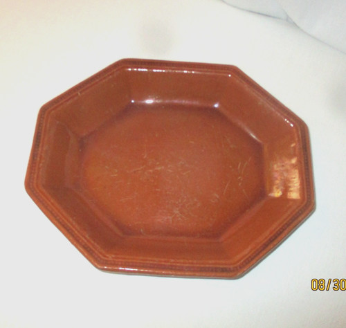 Plat ancien octogonal - , en