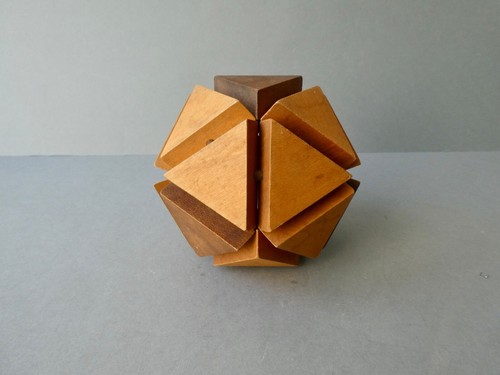 Casse tête bois - tête, en