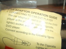 dvd car adaptor / new 