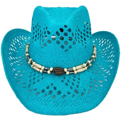 Chapeau cowboy turquoise - chapeau, en
