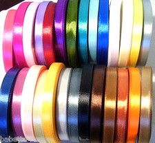 ROULEAU 10 mètres RUBAN SATIN UNI 10 mm - Grand Choix de Coloris - Scrapbooking