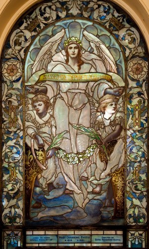 Plaque metal vitrail église - ,
