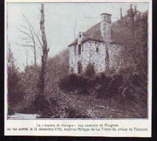 1933  --  MAISON DE MALAGRA  PRES FOUGERES  D289