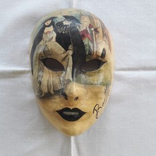 Masque vénitien artisanal peint main signé Max Studio Venizia (Galerie d’art)
