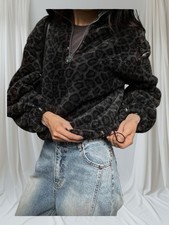 Polaire panthère noire femme