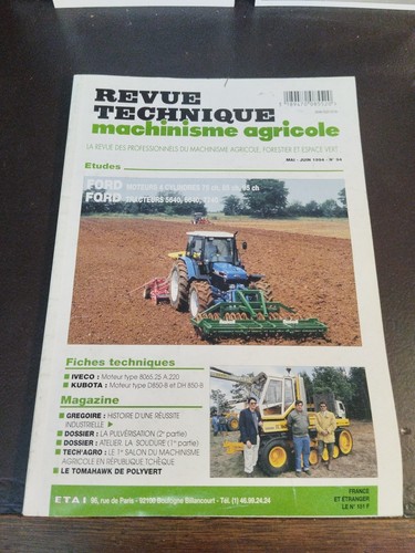 Revue technique machinisme - revue,