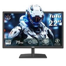 Écran PC 22 Pouces Bureautique Full HD LED 75Hz Moniteur PC VGA HDMI Écran Or...