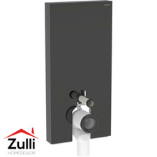 Module sanitaire Geberit Monolith pour WC BTW, 101 cm. Verre noir, noir chromé