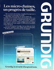 Publicité Advertising 107 1980  Grundig  les micro chaines hi-fi