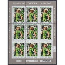 France - Feuillets de France - 2023 - No F98 - Tamara de Lempicka