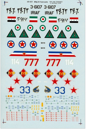 Superscale decals mig 29 - superscale, 1:48