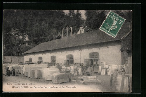 Cpa glandieu scierie de - cpa,