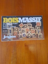 Coffret Jeu jura 8561 Cubes En Bois Massif Alphabet , Chiffres et figures