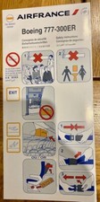 AIR FRANCE - (SKYTEAM) - BOEING 777-300ER  03/2009 - SAFETY CARD - CONSIGNES