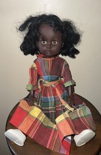 Ancienne poupée Style Monica Raynal- Yeux Dormeurs-  NOIRE, MÉTISSE, Afro B1731