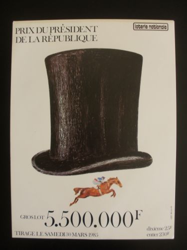Affiche loterie nationale prix