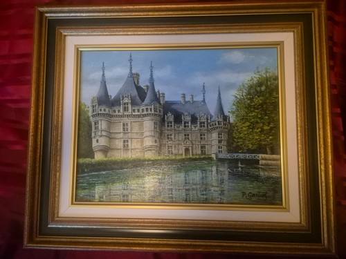 Huile sur panneau - sur, "chateau