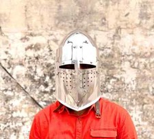 Casque templier médiéval - médiéval,