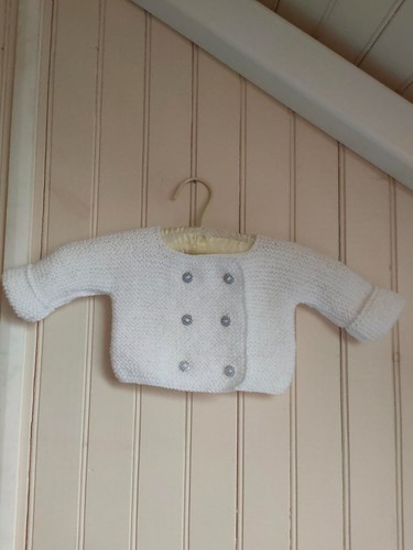 Paletot bébé tricoté mains - ,