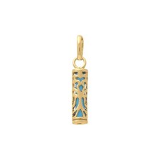 PENDENTIF petit modèle Homme/femme TIKI FORCE  plaqué or 750/000