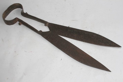 Ancienne cisaille fer forgé - cisaille,
