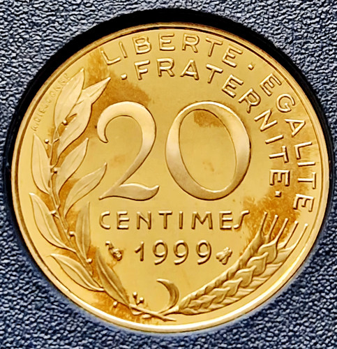 France rare be fdc - et, 20