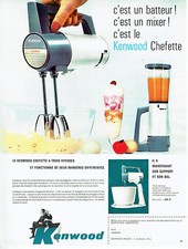 Publicité Advertising 058  1963   le batteur mixeur Kenwood chefette