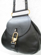 -AUTHENTIQUE  sac à main DELVAUX Bruxelles Belgium cuir TBEG vintage  