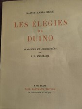 RILKE LES ÉLÉGIES DE DUINO