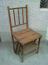 Ancienne chaise escabeau - ancienne,